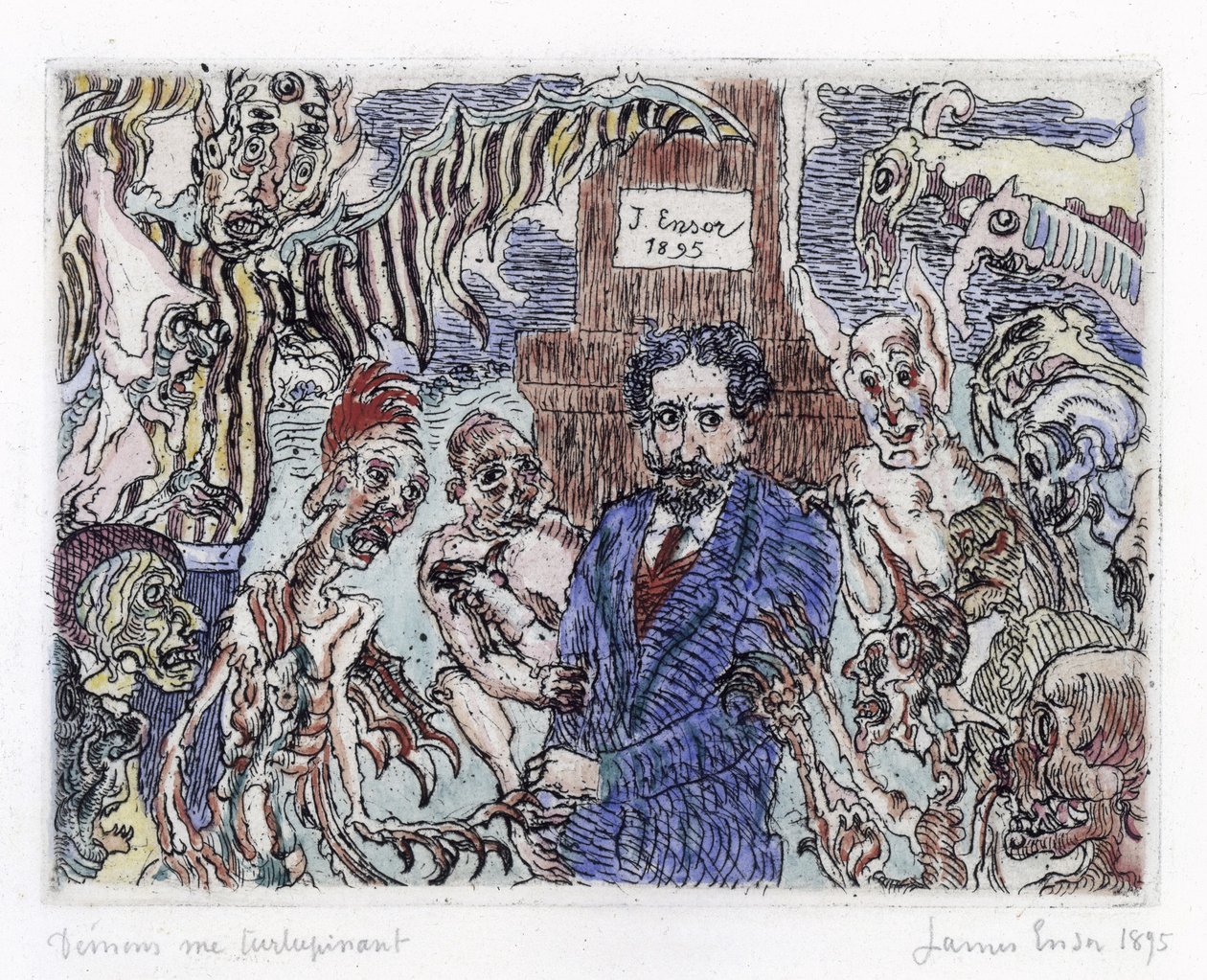 Demonerna som plågar mig (Démons me turlupinant) av James Ensor