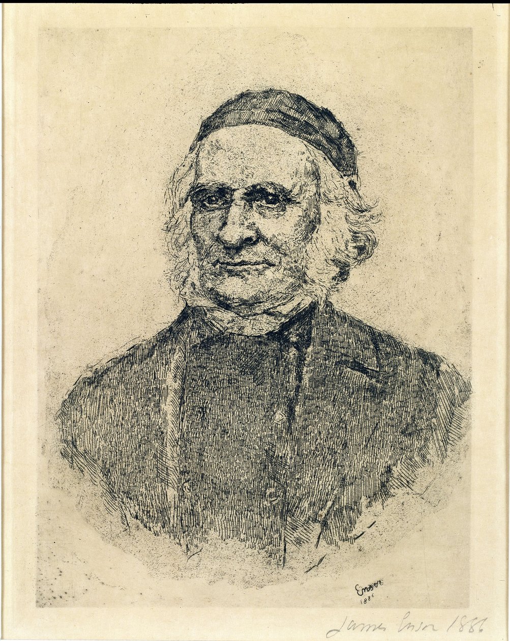 Den skandinaviske mykologen Elias Magnus Fries av James Ensor