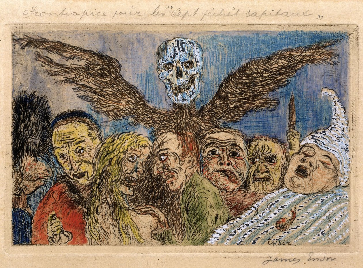 De dödssynderna behärskas av döden av James Ensor