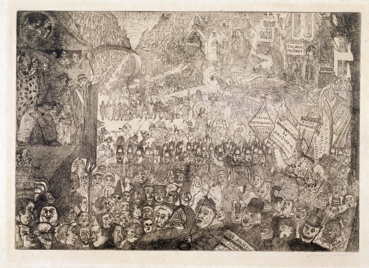 Kristi intåg i Bryssel av James Ensor