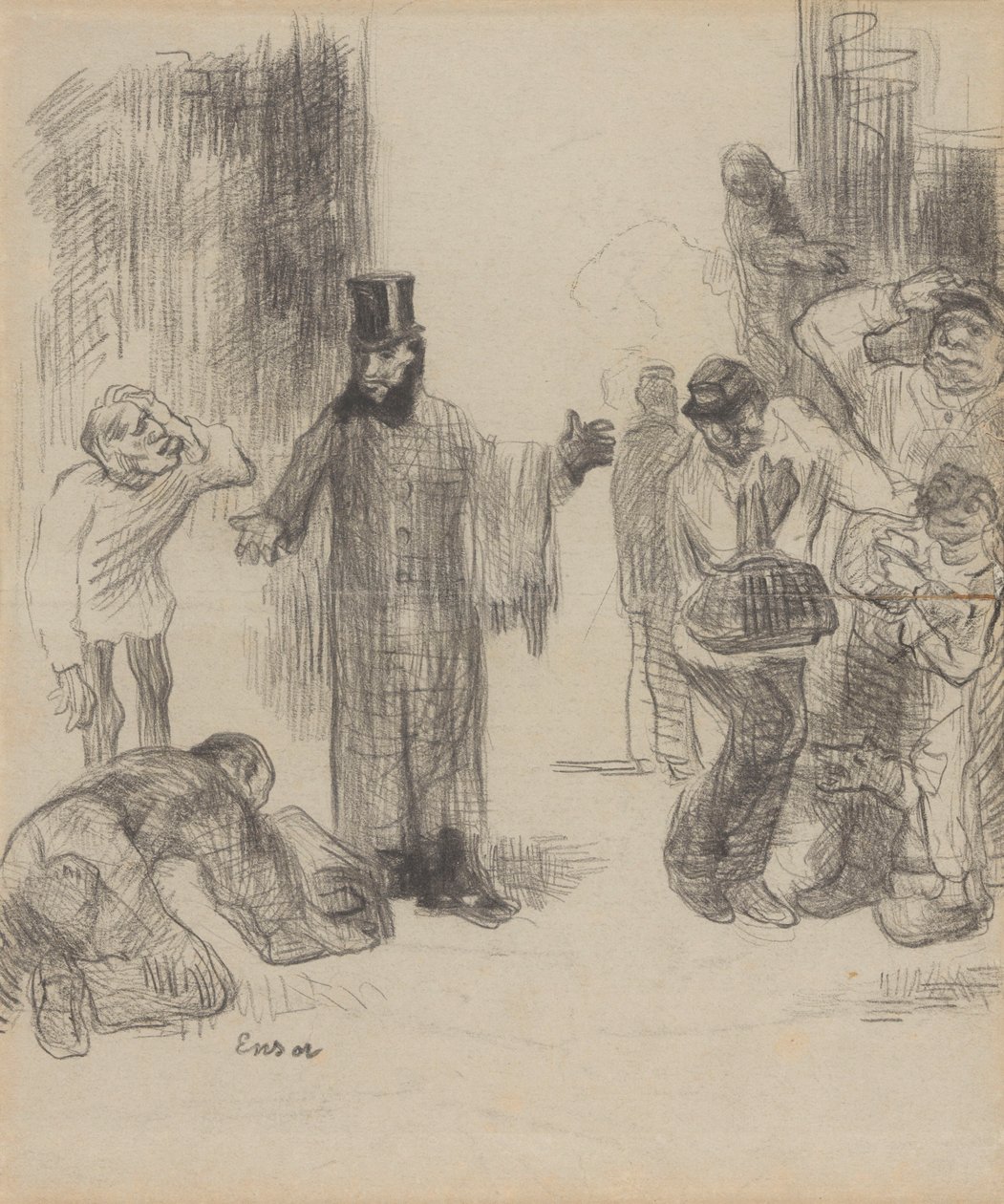 Paketbärarna av James Ensor