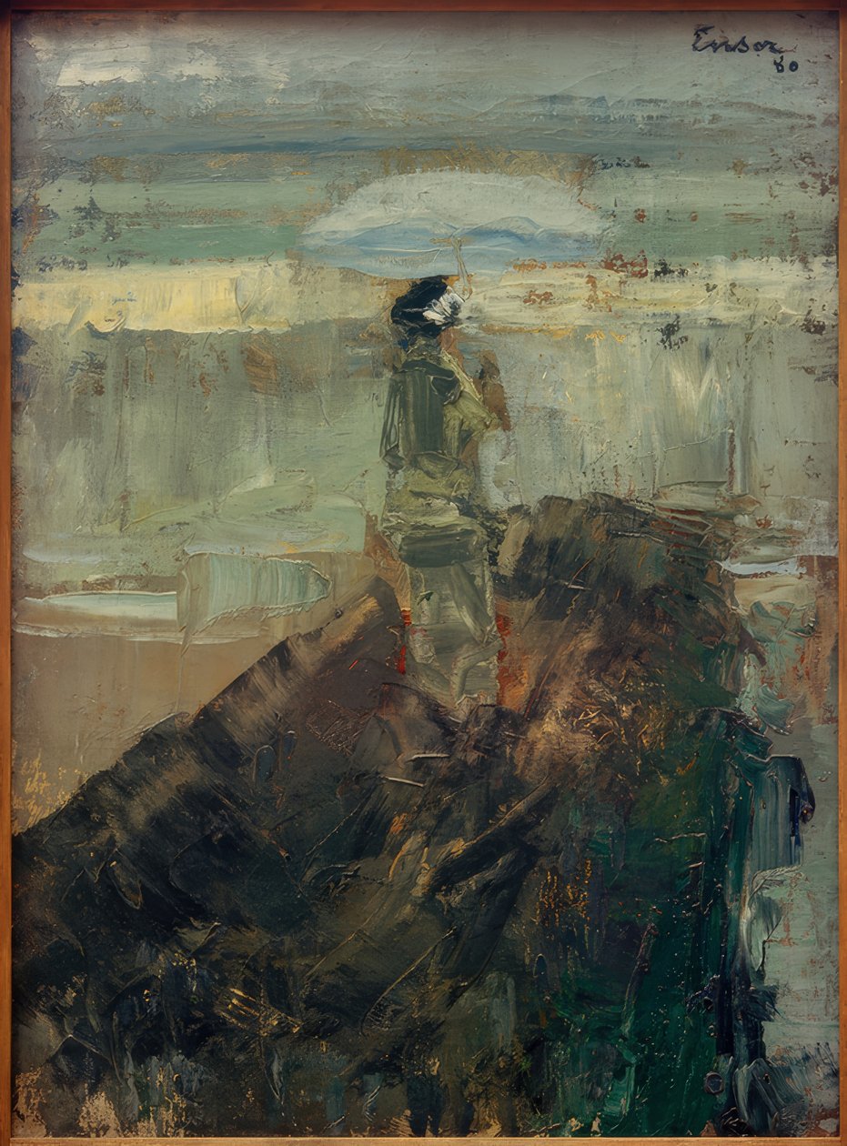 Damen på vågbrytaren av James Sidney Ensor