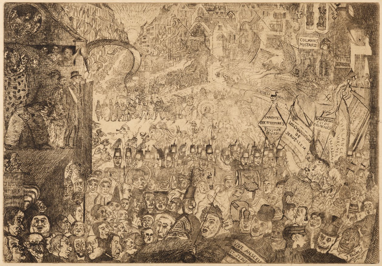 Kristi intåg i Bryssel av James Ensor