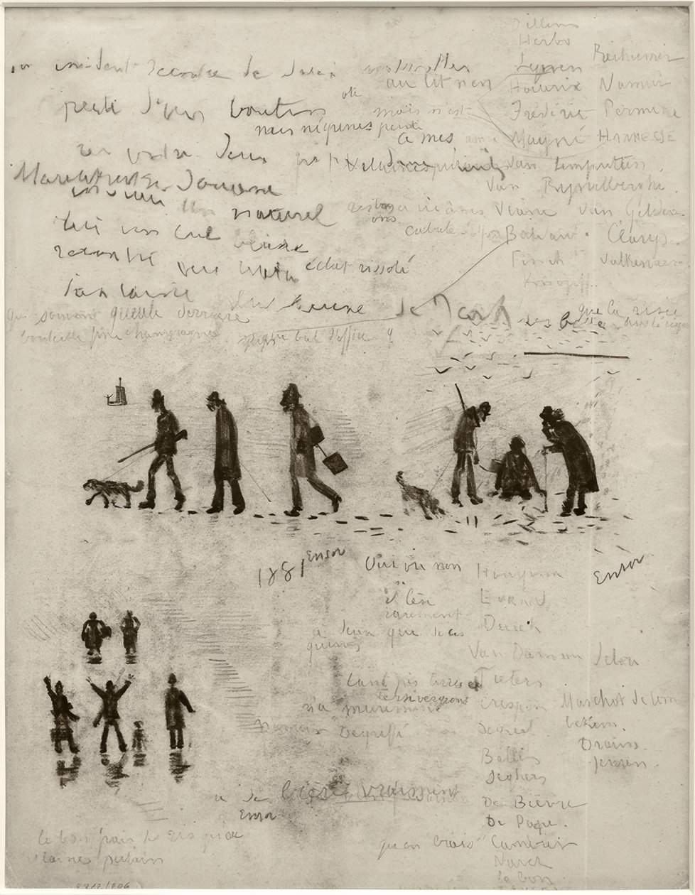 Berättelse utan ord (jägare på vintern) av James Sidney Ensor