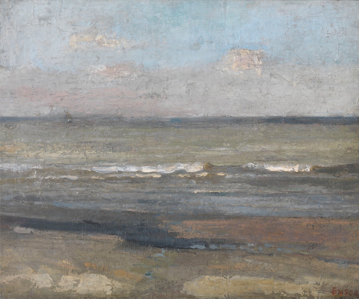 Grått havslandskap av James Ensor