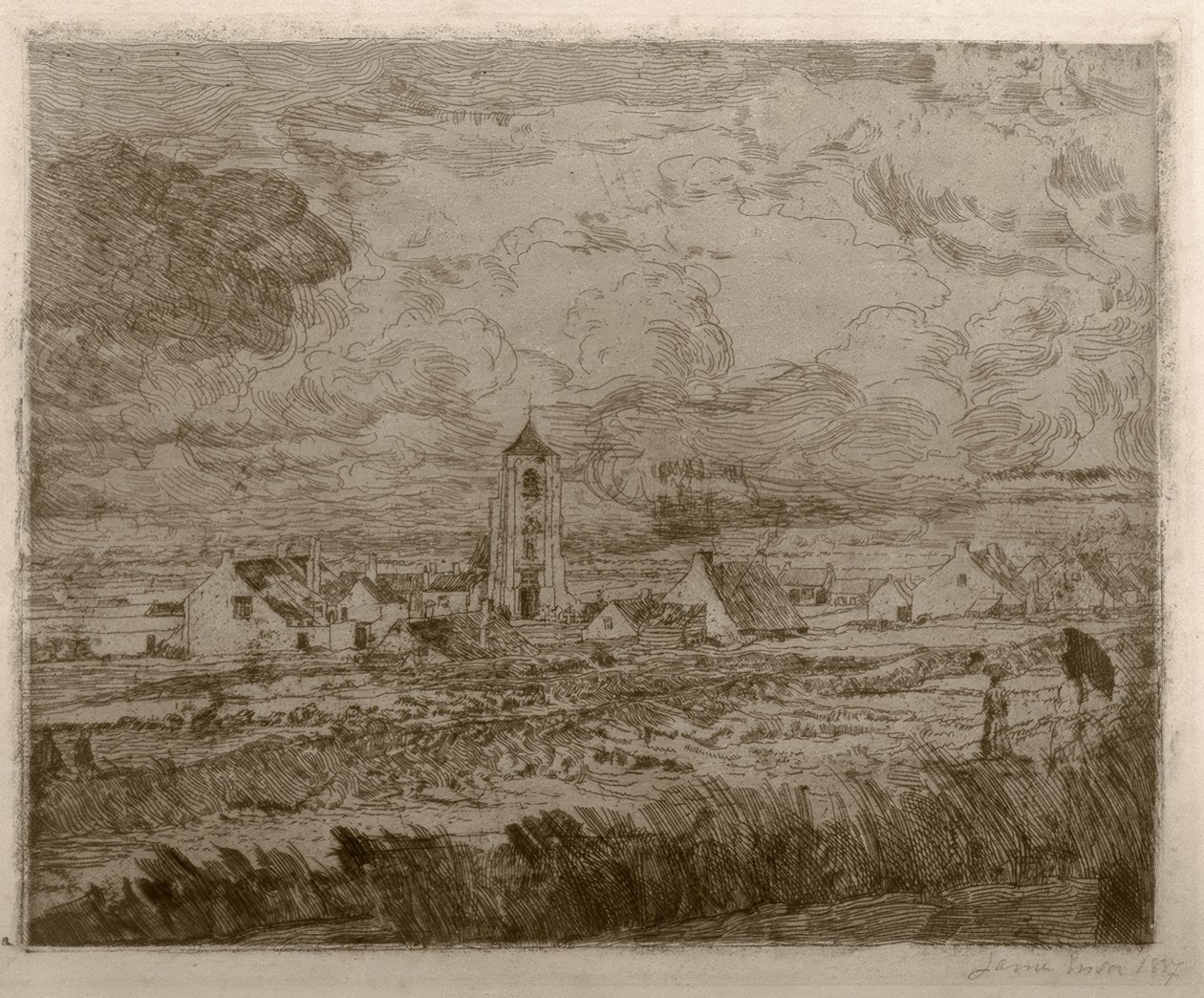 Fantastisk utsikt över Mariakerke av James Sidney Ensor