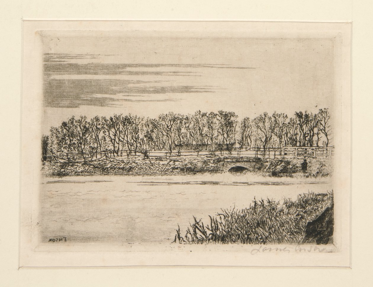 Le pont du bois ? Ostende (Bron i skogen i Oostende) av James Ensor
