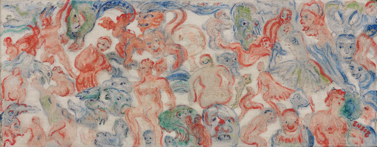 Monster sammanflätade Osydd, sammanflätad (A) av James Ensor