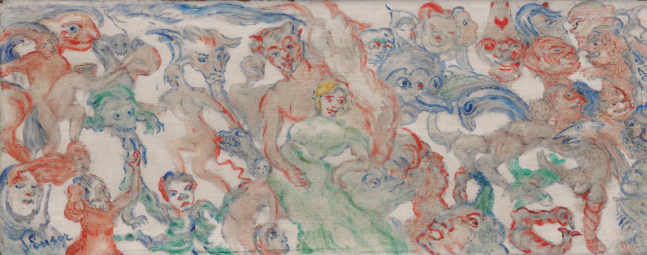 Monster sammanflätade Osydd, sammanflätad (B) av James Ensor