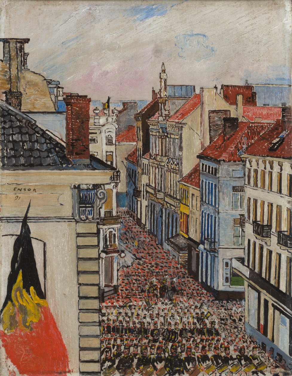 Musik på Vlaanderenstraat av James Ensor