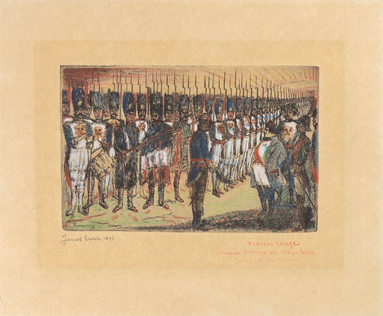 Napoleons avsked av James Ensor