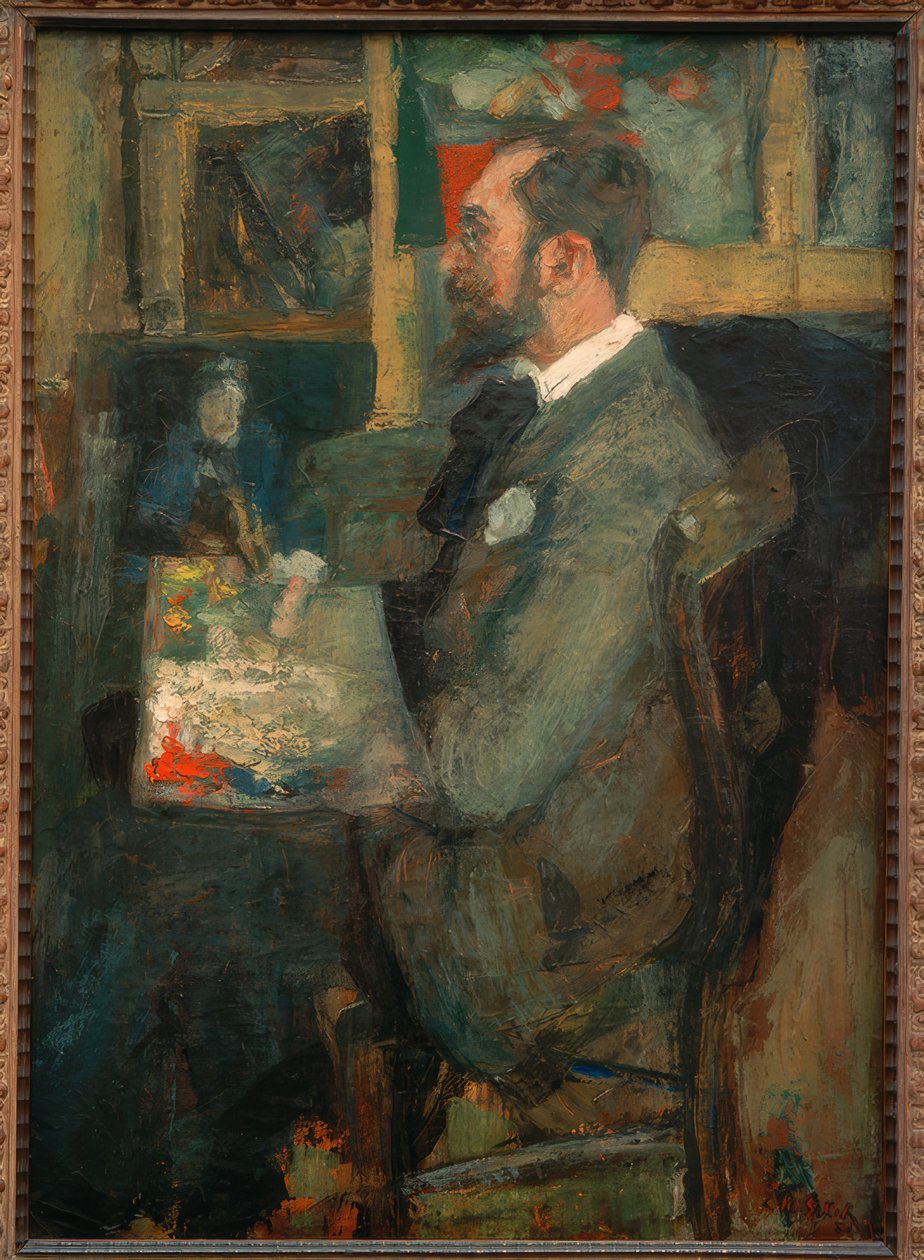 Porträtt av Théo Hannon av James Sidney Ensor