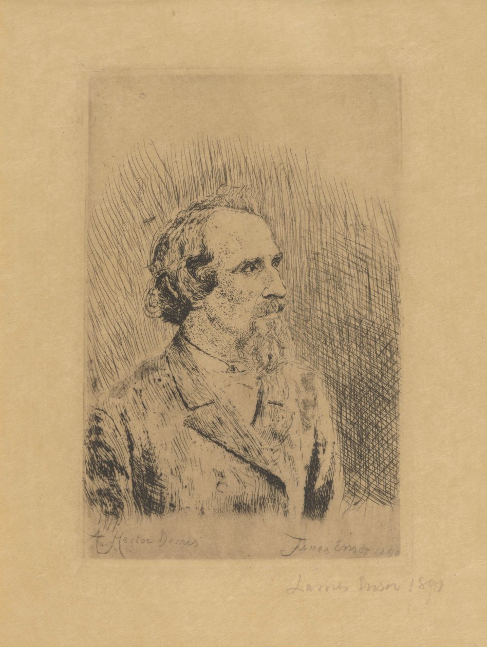 Porträtt av Hector Denis av James Ensor