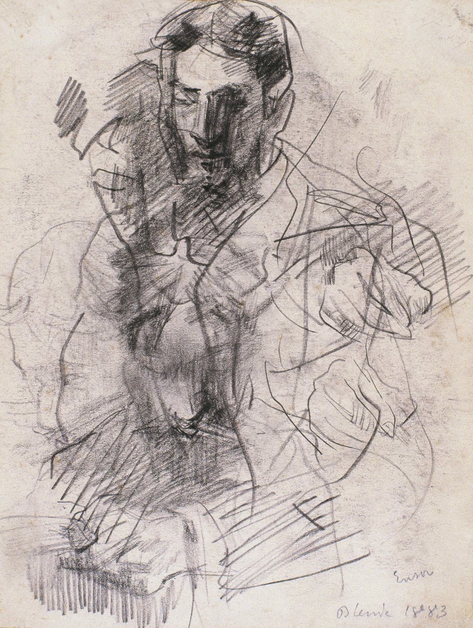 Porträtt av konstnären Willy Finch av James Ensor