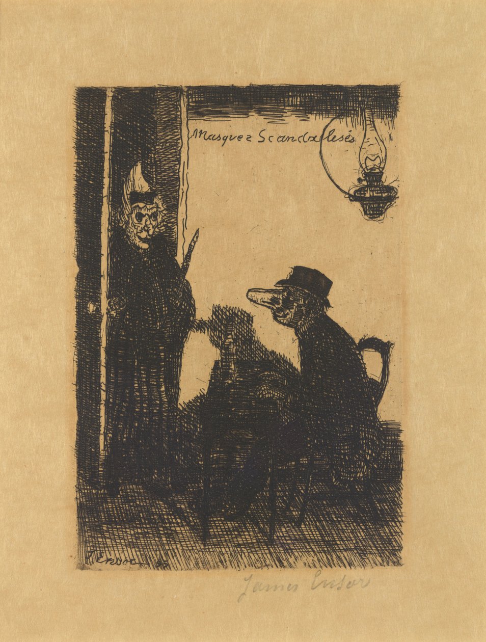 Skandalisierte Masken av James Ensor