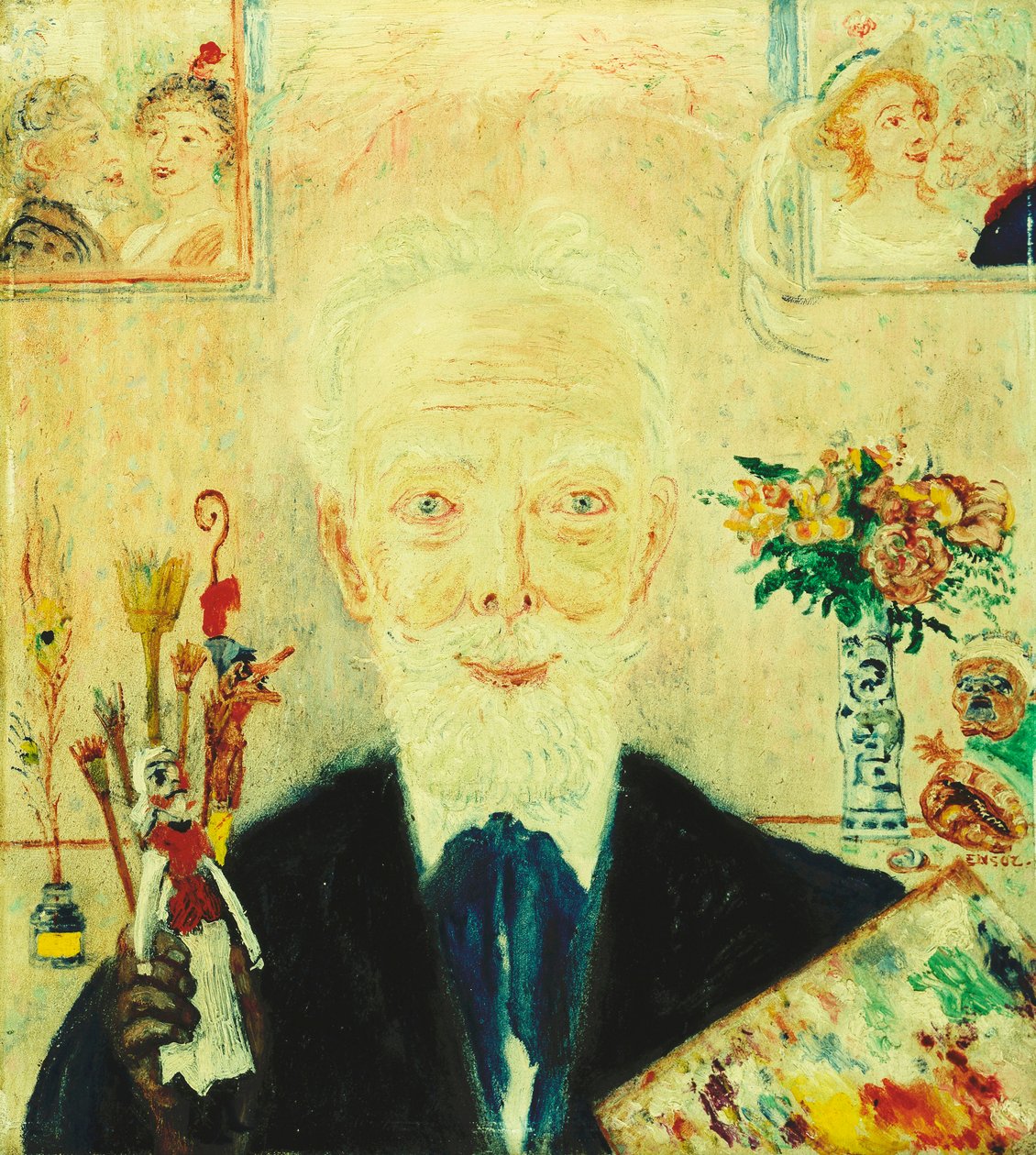 Självporträtt; Autoporträtt av James Ensor