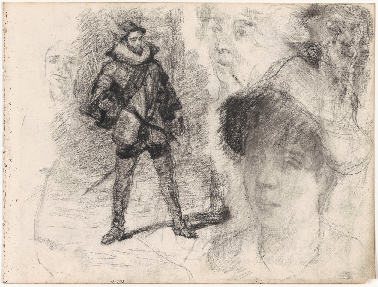Spansk soldat och fyra ansikten av James Ensor