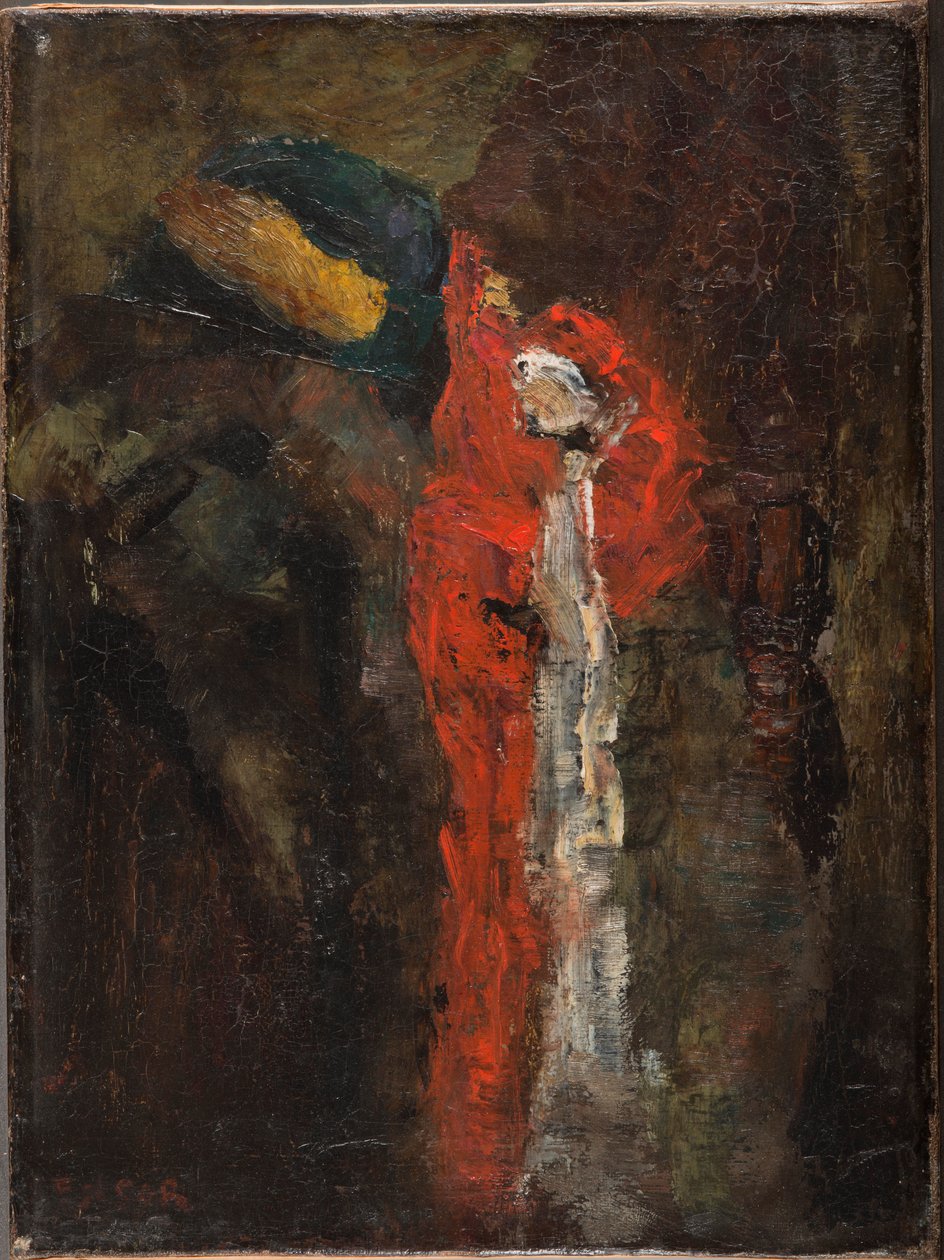 Stillleben (Stoffe) av James Ensor