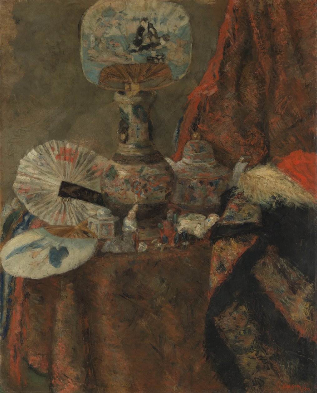 Stilleben med kineserier av James Ensor