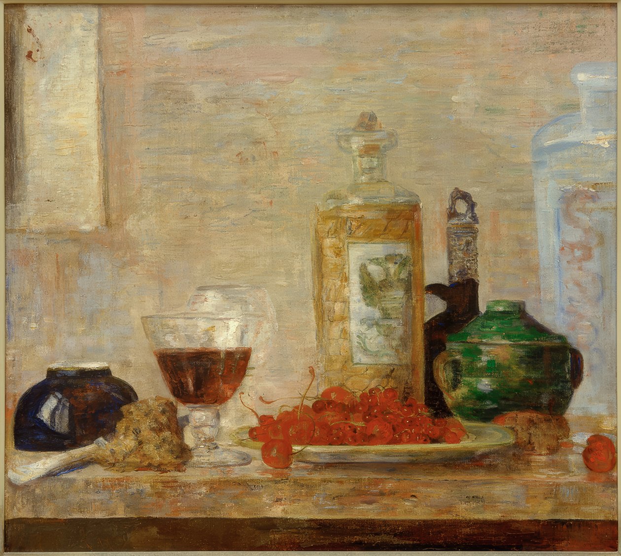 Stilleben med körsbär av James Sidney Ensor