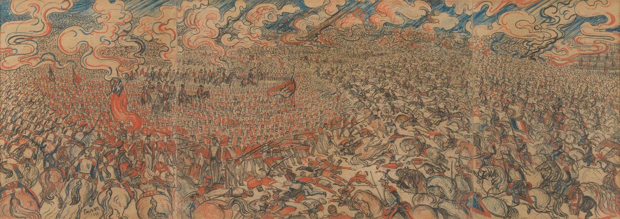 Kyrassiärerna vid Waterloo av James Ensor