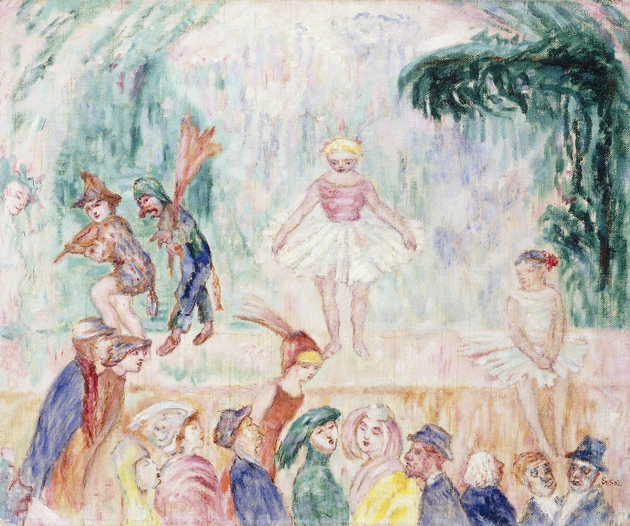 Lilla teatern; Petit Theatre - Het kleine Theater av James Ensor