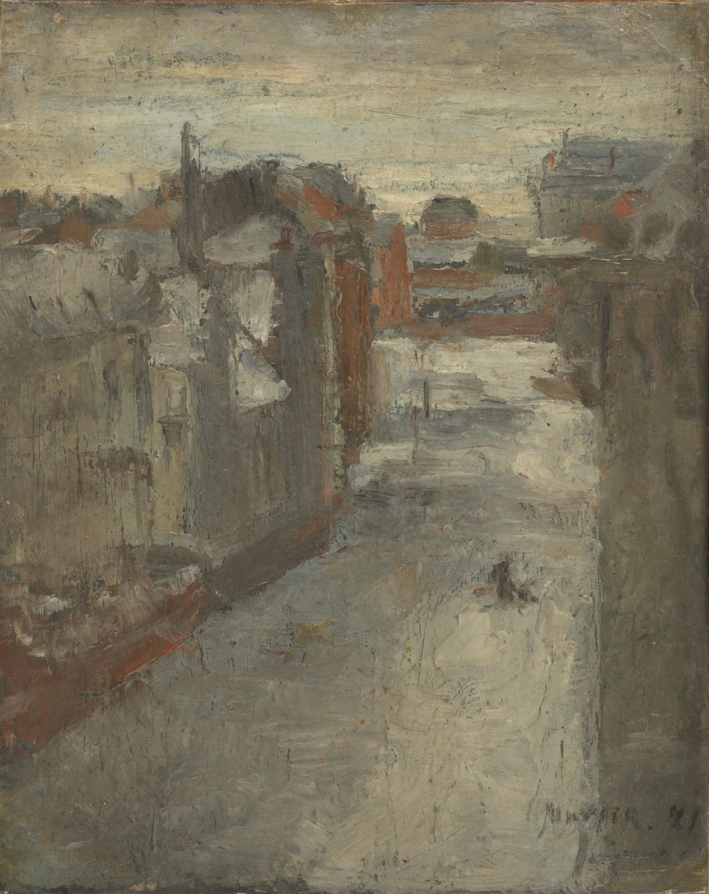 Van Iseghemlaan i snön av James Ensor