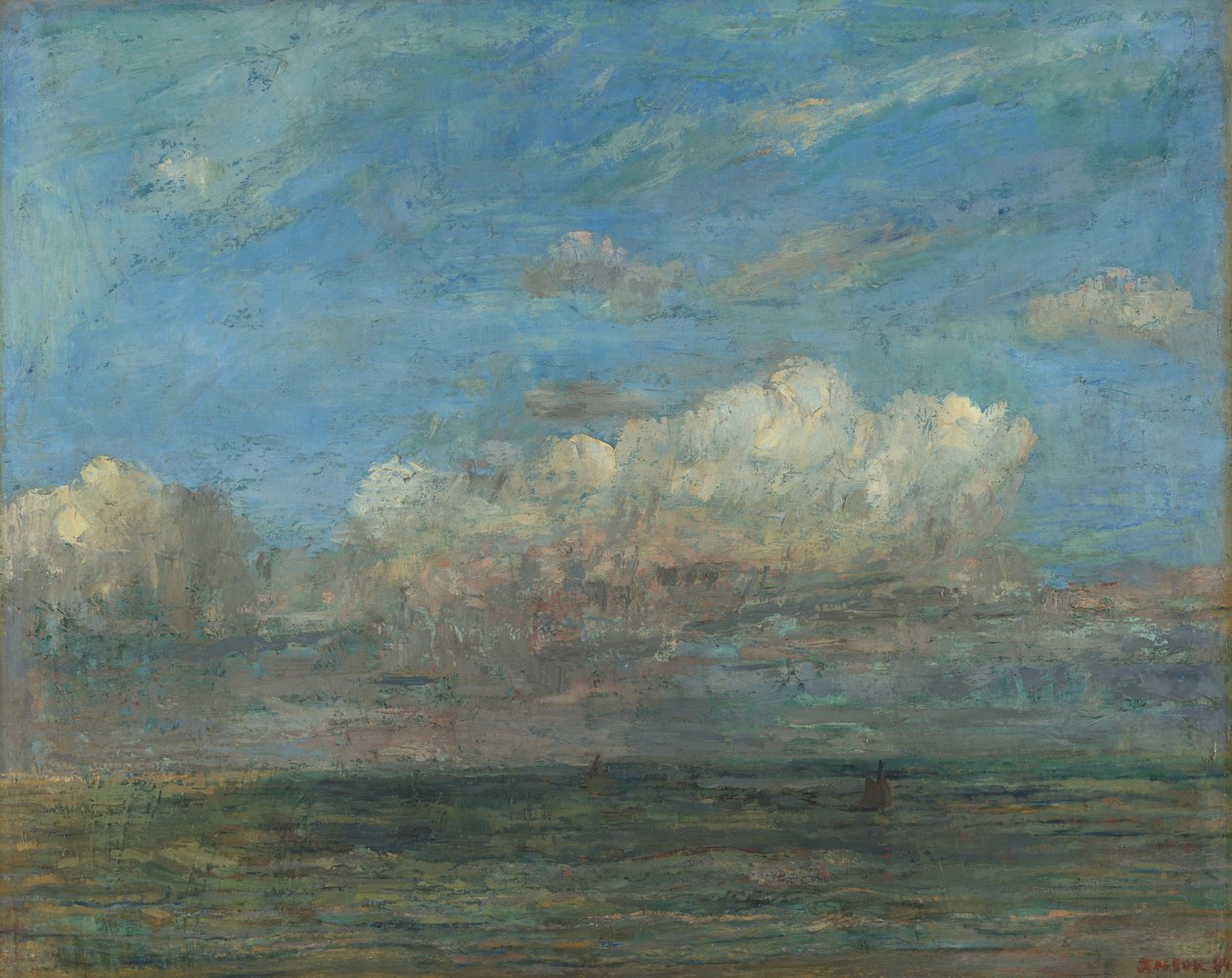 Det vita molnet av James Ensor