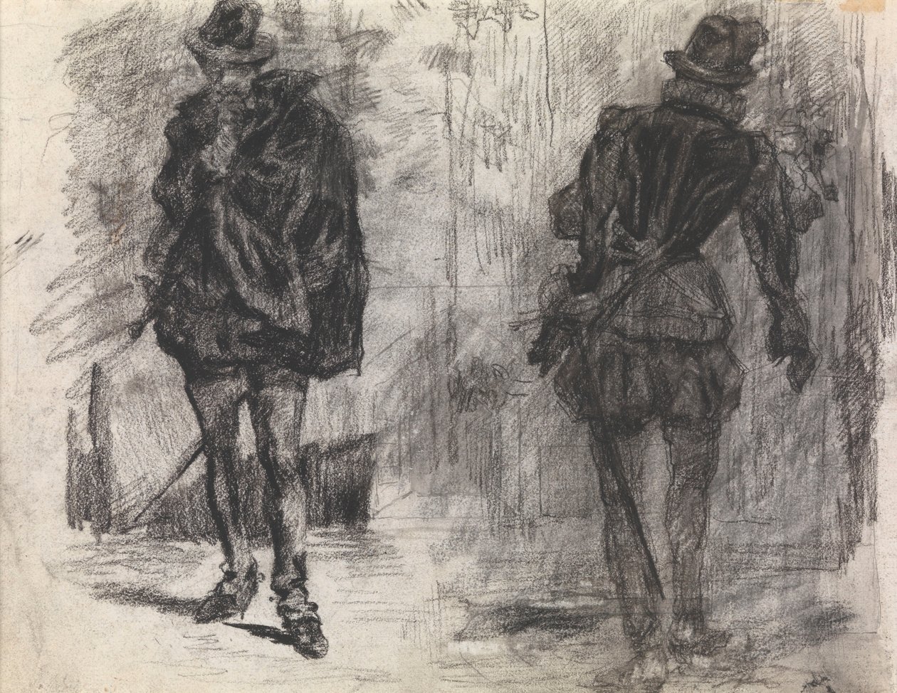 Två spanska soldater, den ene sedd framifrån, den andre bakifrån av James Ensor