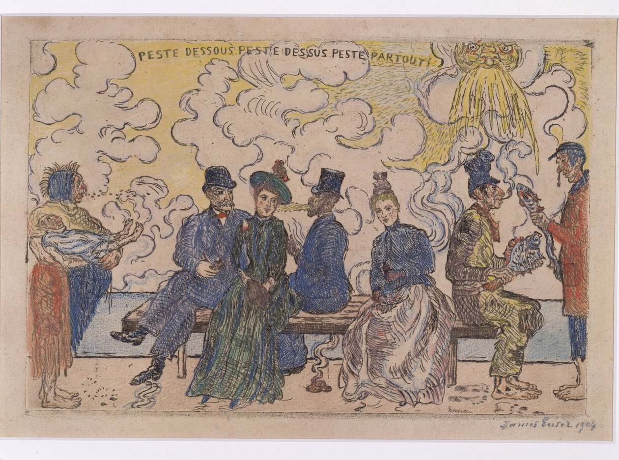Förödelse där nere, förödelse där uppe, förödelse överallt av James Ensor