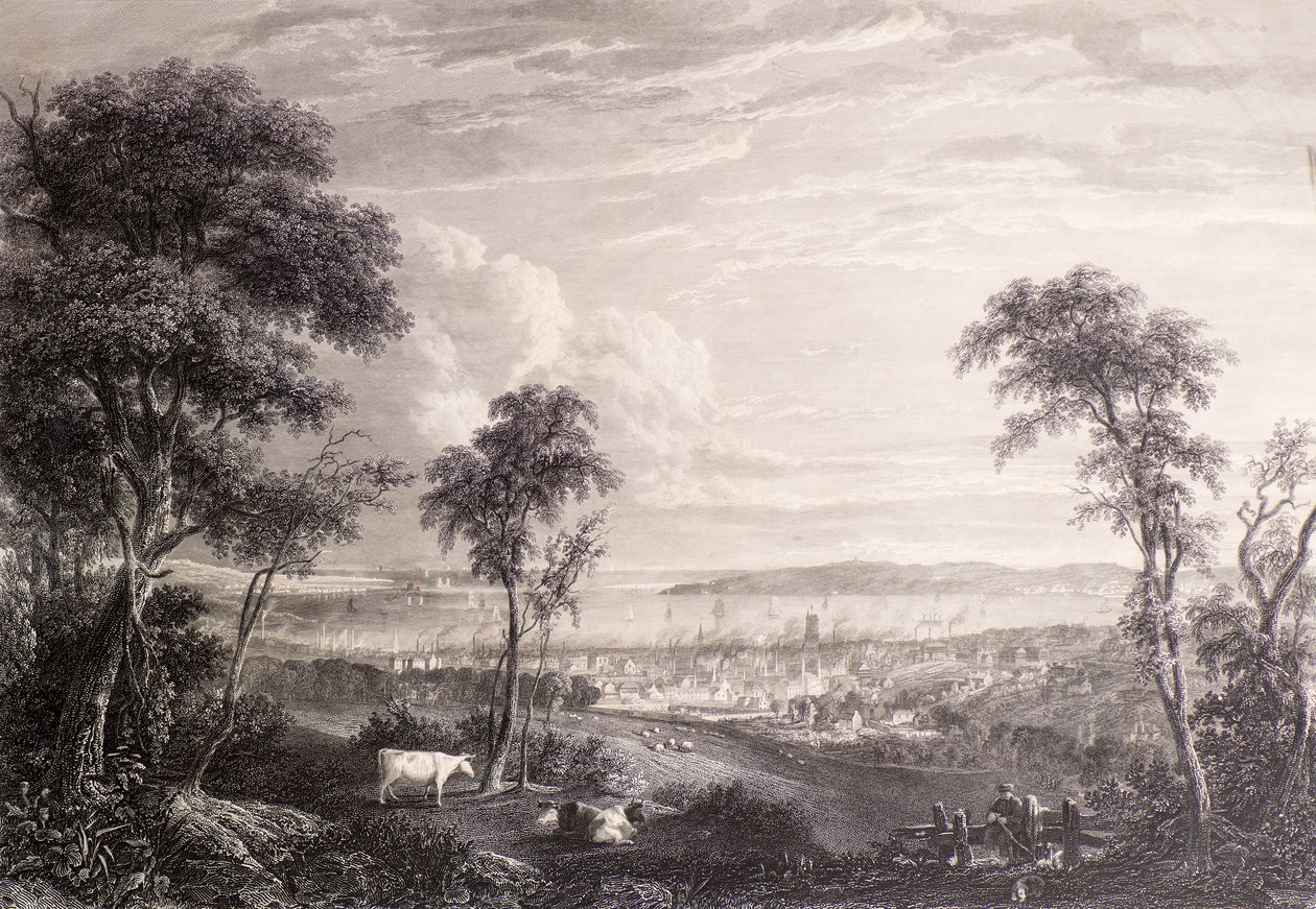 Utsikt över Dundee från Balgay Hill av James Fenton