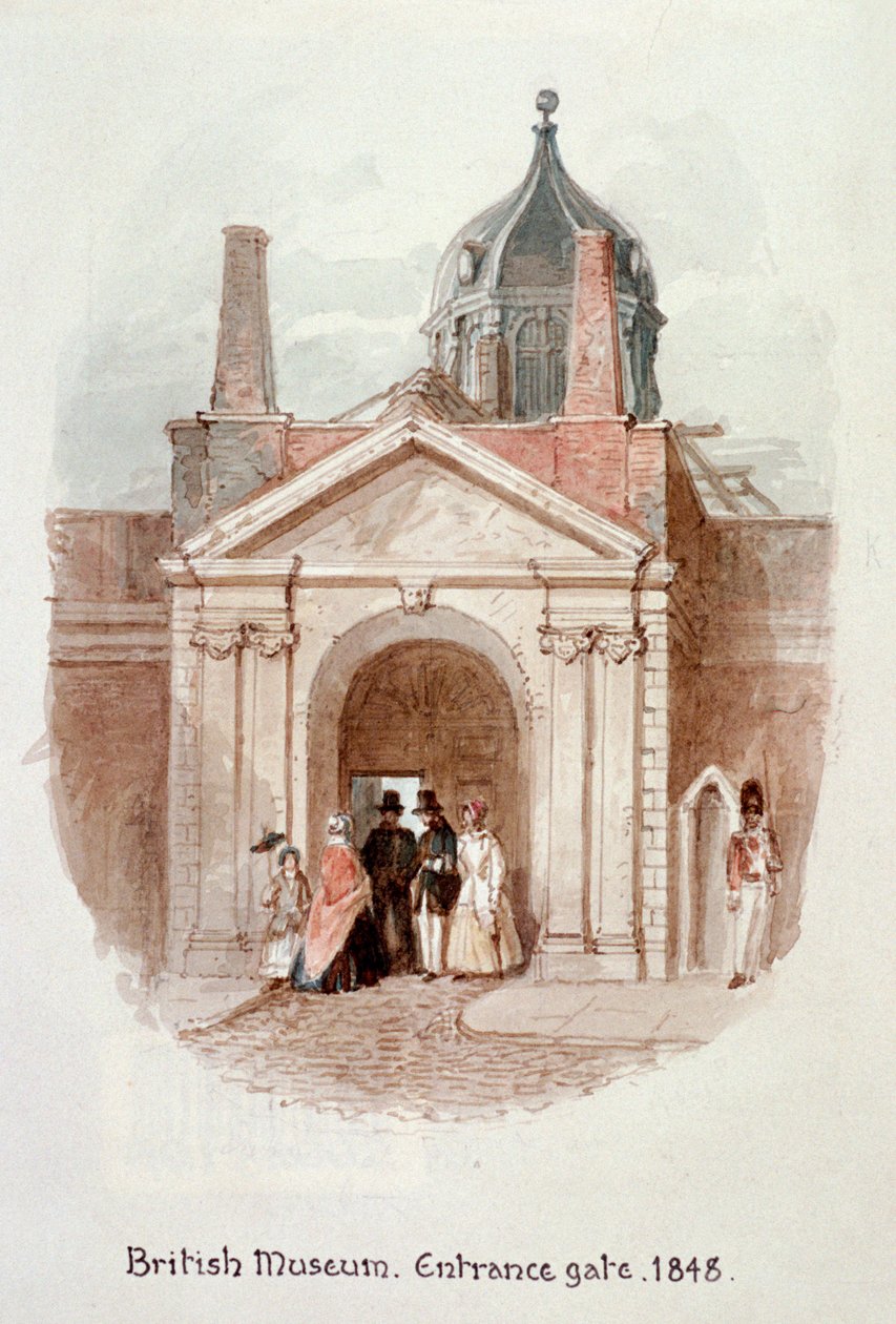 British Museum, ingångsport, 1848 av James Findlay