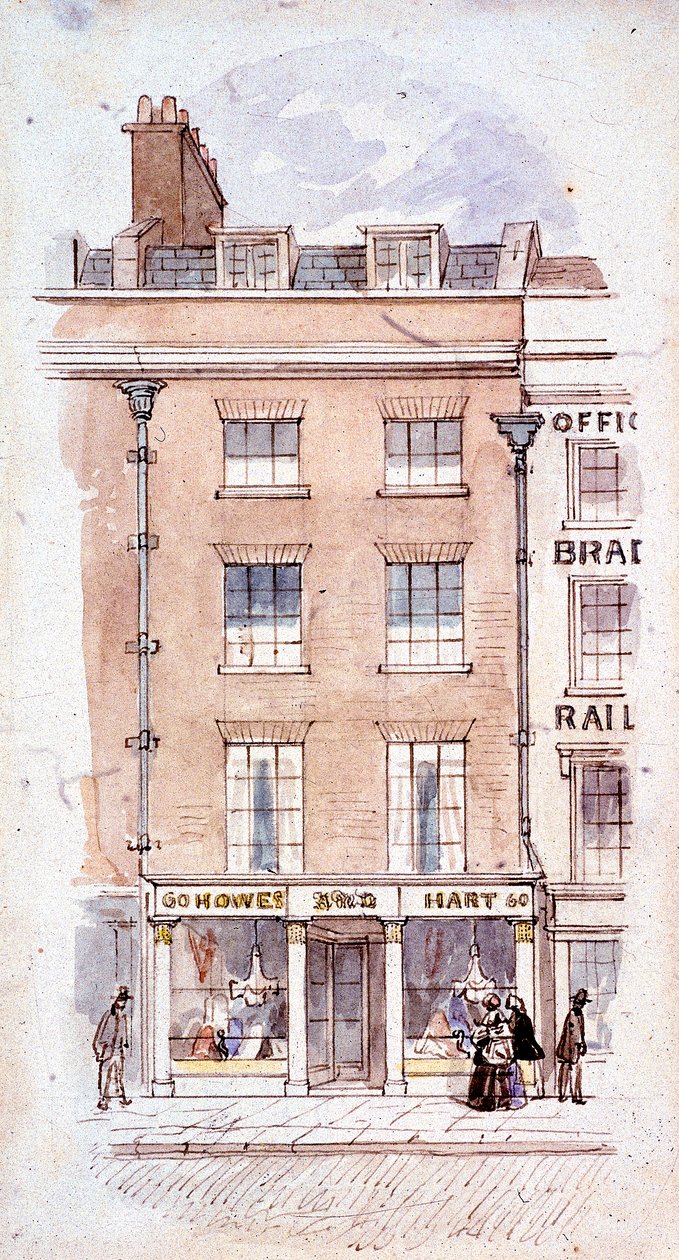 Howes och Hart, Fleet Street, London, c1820 av James Findlay