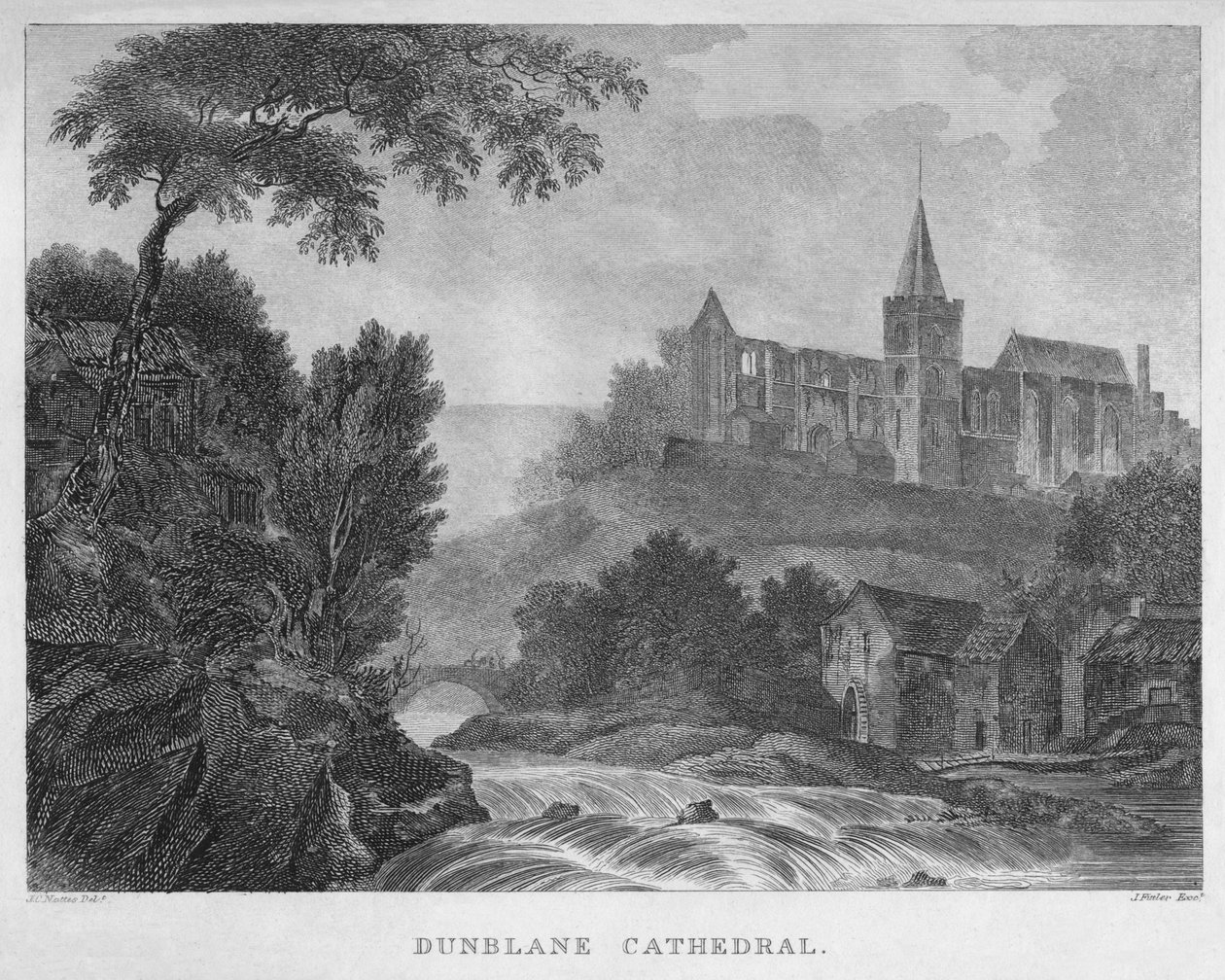 Dunblane Cathedral, 1804 av James Fittler
