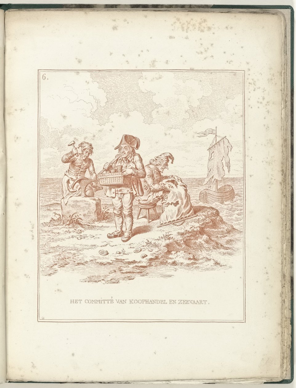 Kommittén för handel och sjöfart, 1795 Kommittén för handel och sjöfart (titel på objekt) Hollandia Regenerata (serietitel) av James Gillray (possibly)