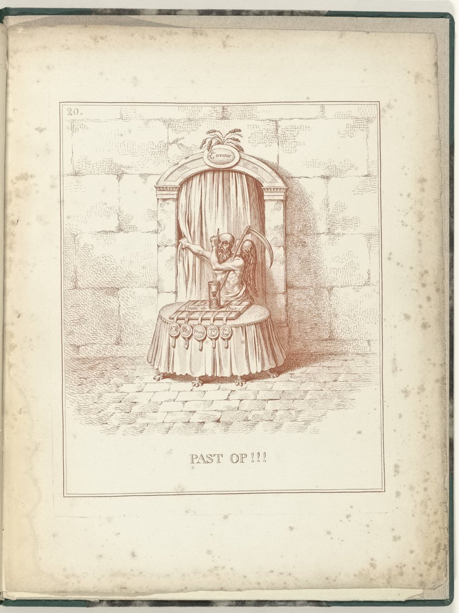 Faderns tid för porten till framtiden, 1795 Tar hand om !!! (titel på objekt) Hollandia Regenerata (serietitel) av James Gillray (possibly)