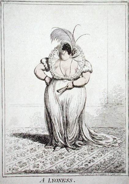 A Lyoness, publicerad av Hannah Humphrey 1801 (etsning med akvatint) av James Gillray