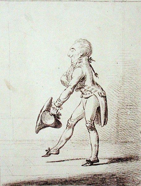 En ceremonimästare, publicerad av Hannah Humphrey 1803 (etsning) av James Gillray