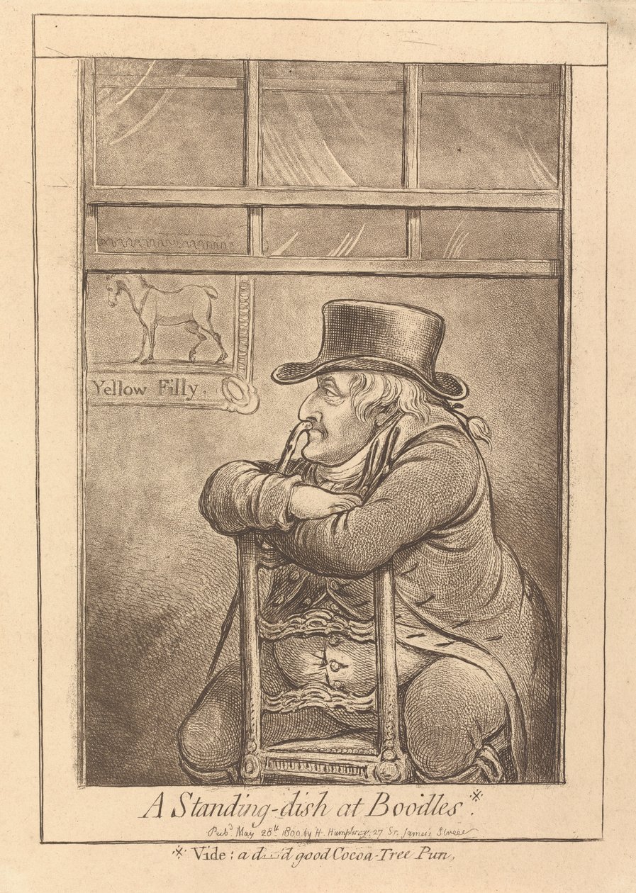 En stående rätt på Boodles av James Gillray