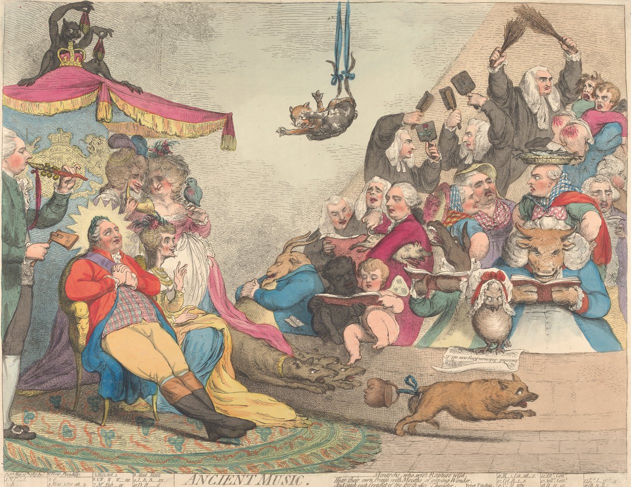 Forntida musik av James Gillray