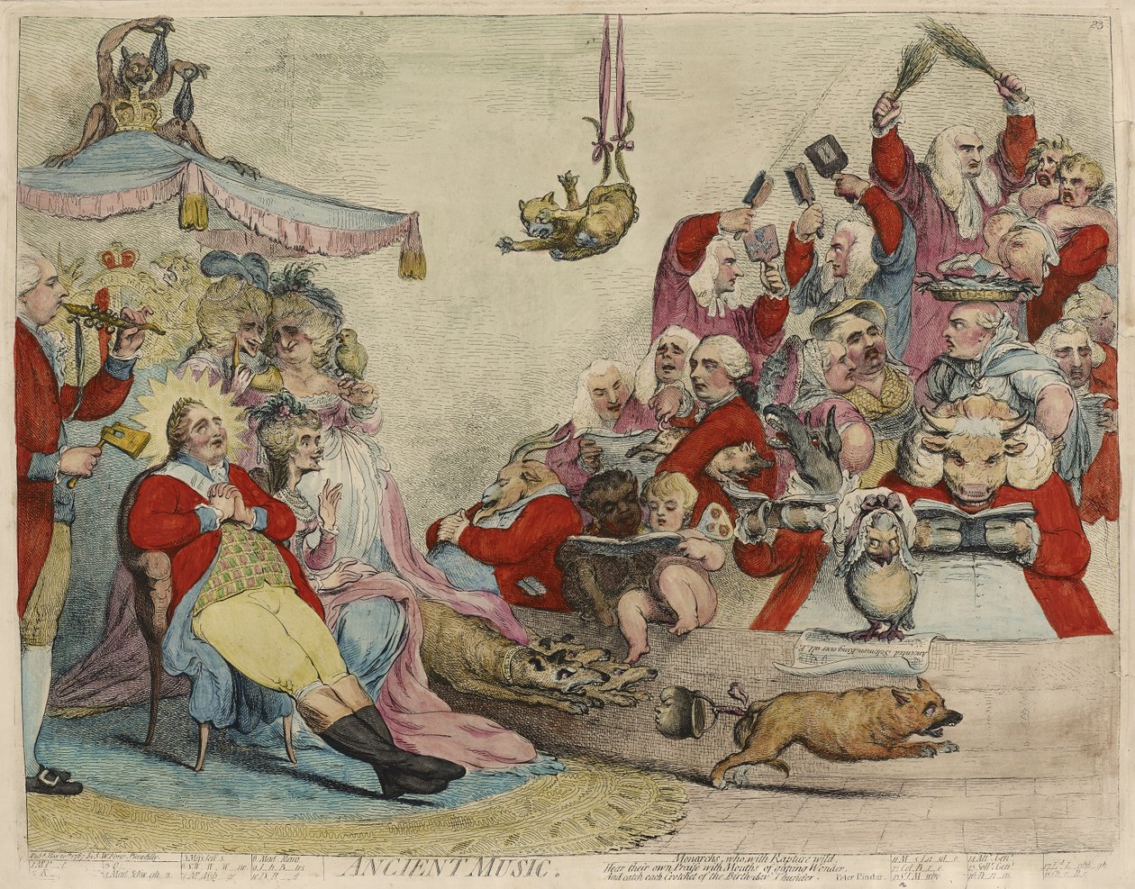 Forntida musik [recto] av James Gillray