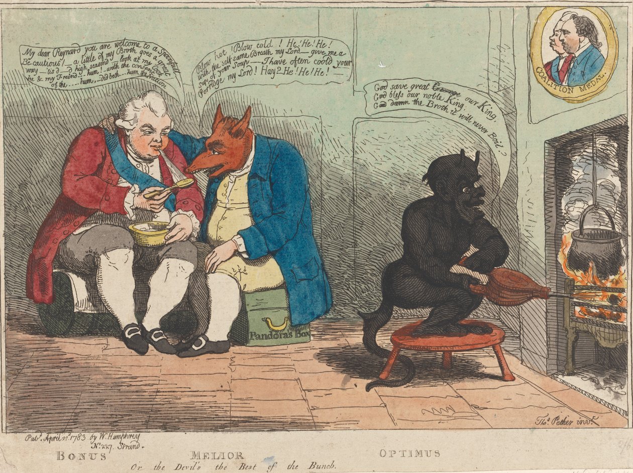 Bonus - Melior - Optimus, oder der Teufel ist der Beste der Gruppe av James Gillray