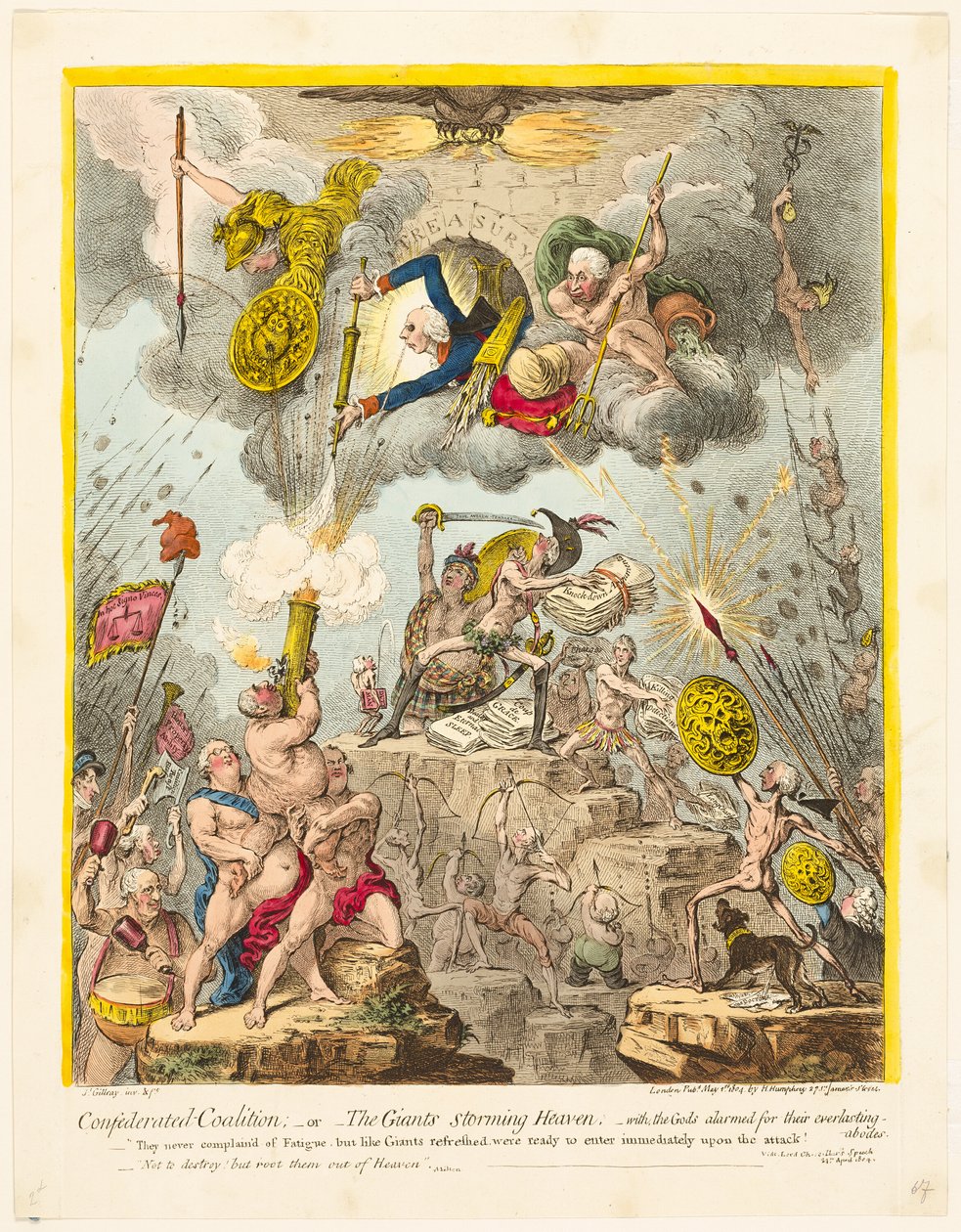 Konfedererad koalition av James Gillray