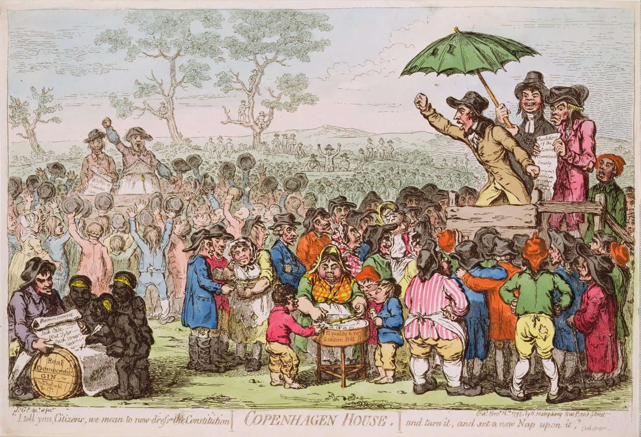 Copenhagen House pub. av H. Humphrey, 1795 (tryck) av James Gillray