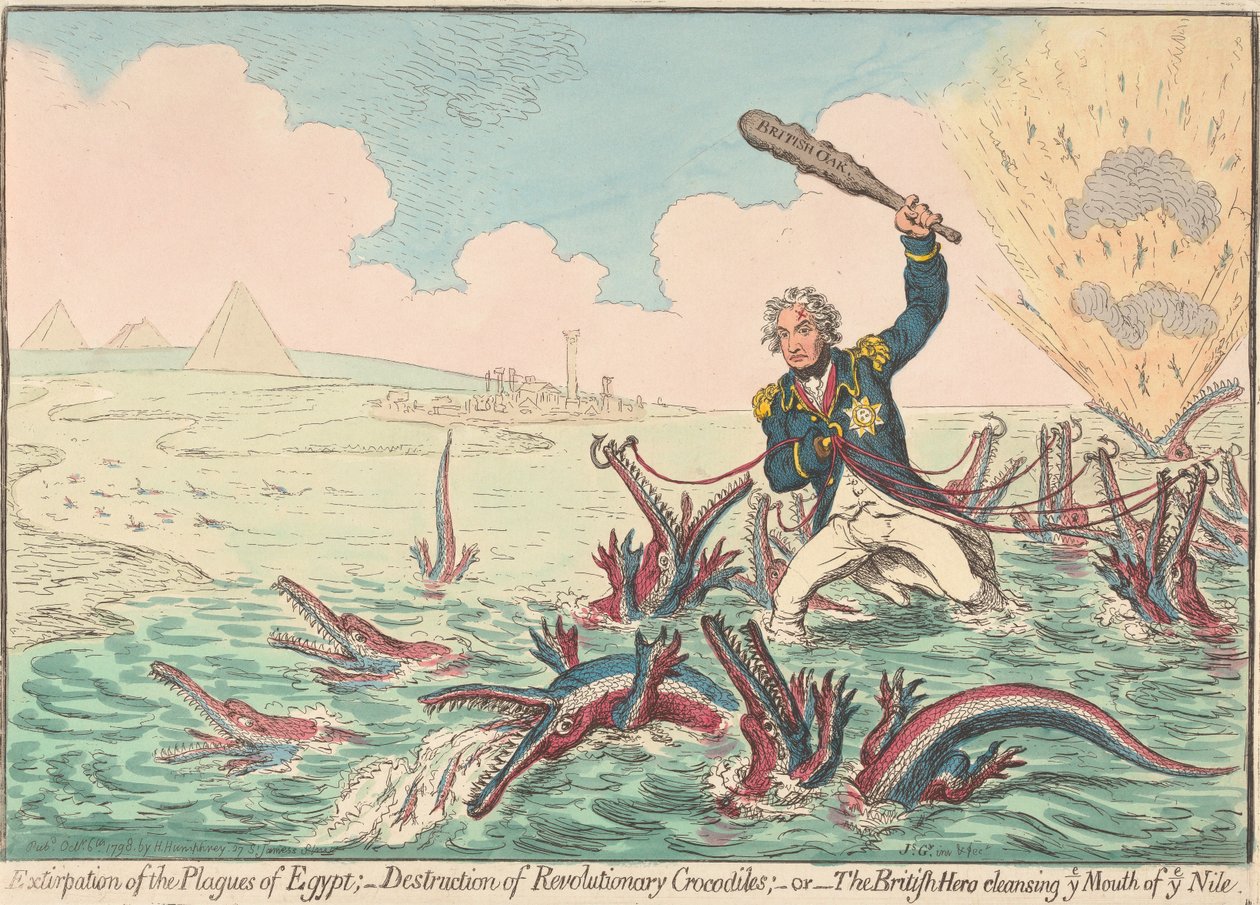 Utrotningen av Egyptens plågor av James Gillray