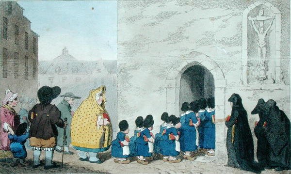 Flamländska tecken, utgiven av G. Gillray 1793 (handkolorerad etsning) av James Gillray