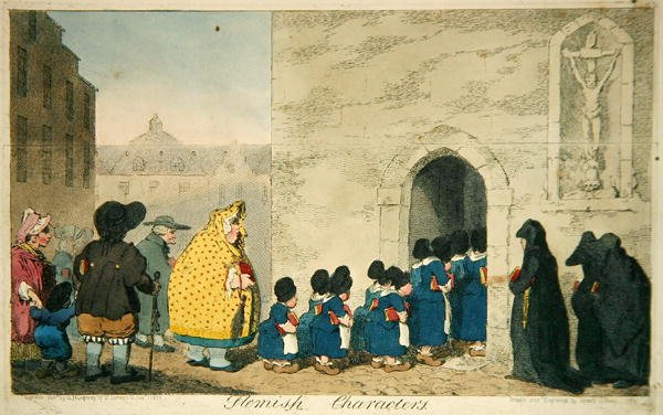 Flamländska karaktärer, publicerad av Hannah Humphrey av James Gillray