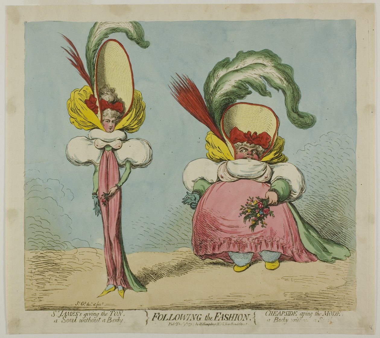 Att följa modet av James Gillray