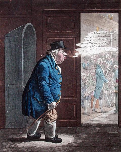 Hope, utgiven av Hannah Humphrey 1802 (handfärgad etsning) (se 191205) av James Gillray