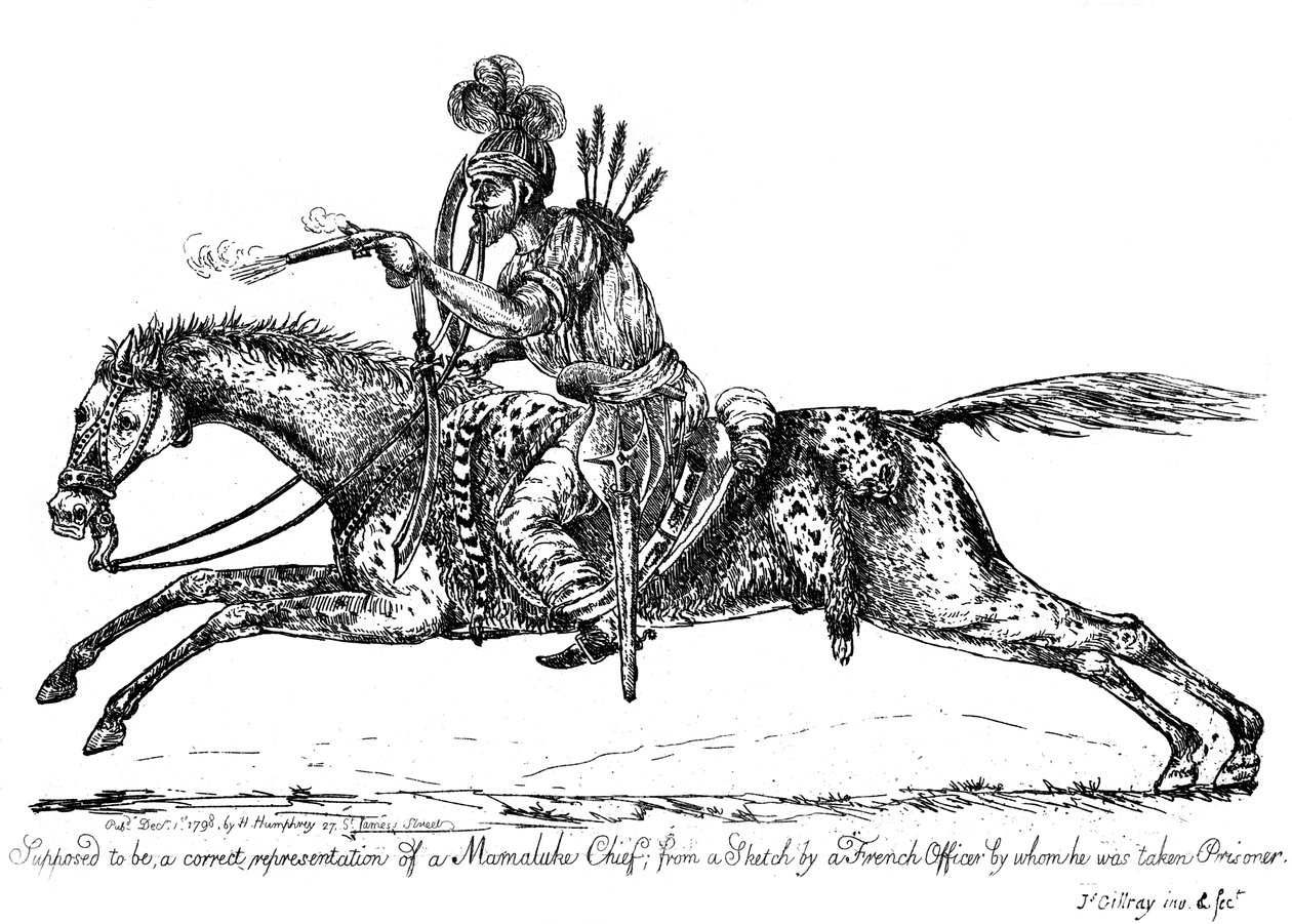 Mamelukshövding, 1798. av James Gillray